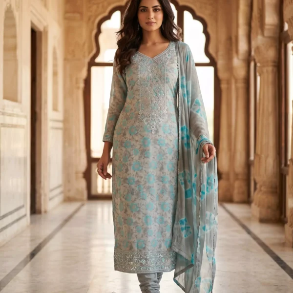 Indrani Firoza Noor Embroidered Unstiched Suit Set