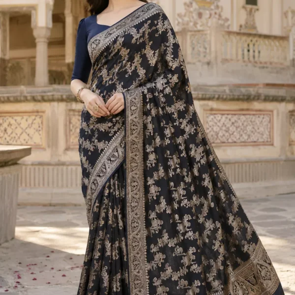 Indrani Rajnisha Heritage Zari Saree