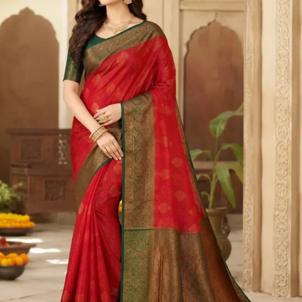 Royal Crimson Heritage Saree