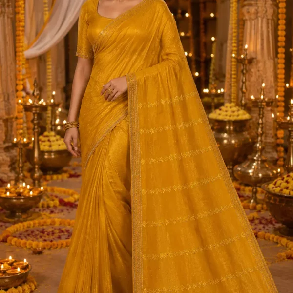 Golden Radiance Festive Saree