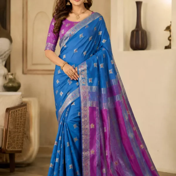 Royal Azure Silk Saree