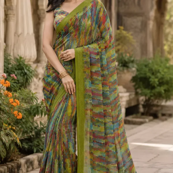 Indrani Rangoli Meadow Saree