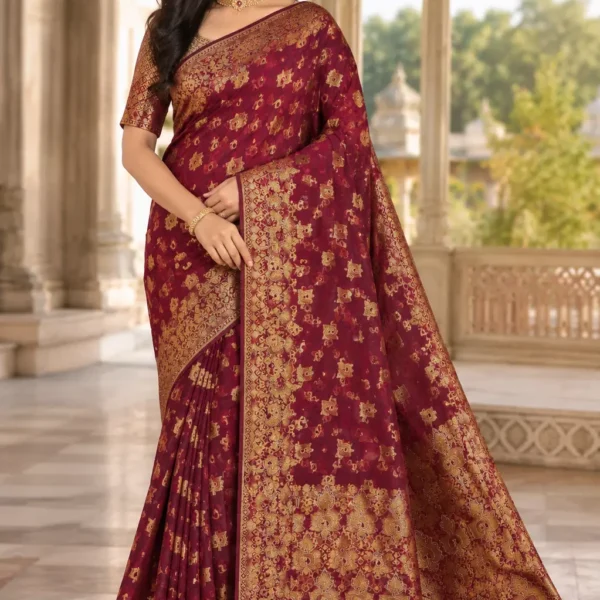 Raktambari Zari Heritage Silk Saree