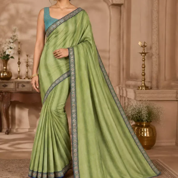 Pistachio Grace Silk Saree